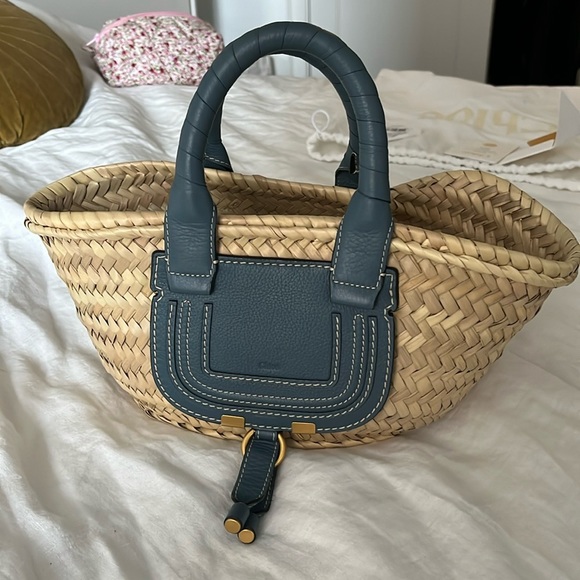 Chloe Mini Marcie Basket Bag - Picture 3 of 12